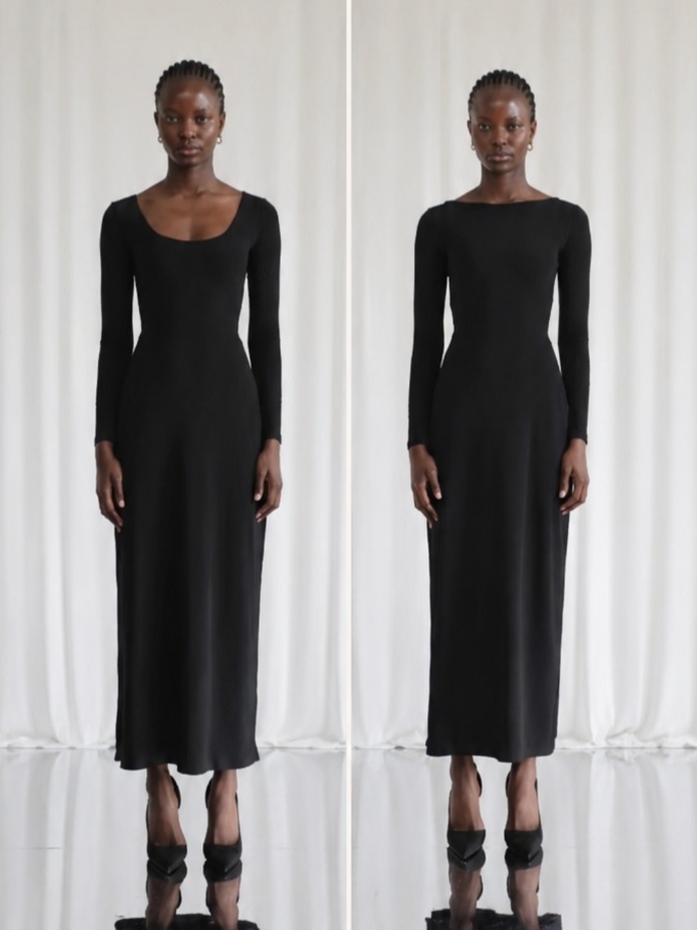AYM Walter Reversible Neckline Maxi Dress - NWT